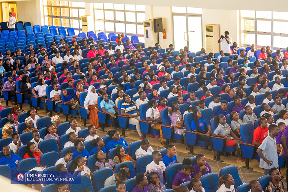 An aerial view of attendees