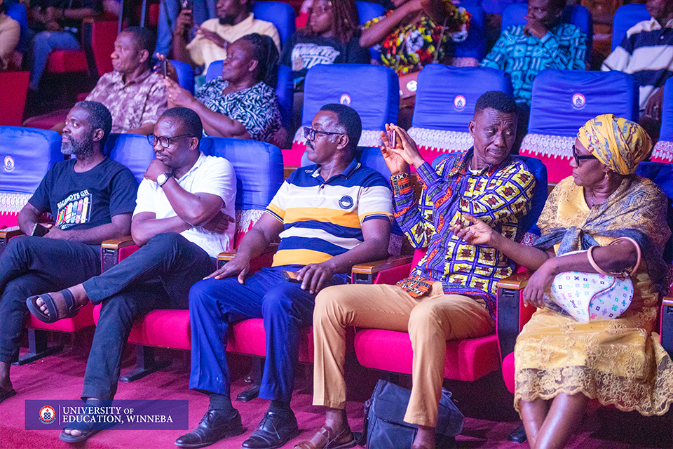 A cross-section of faculty members and some audience members
