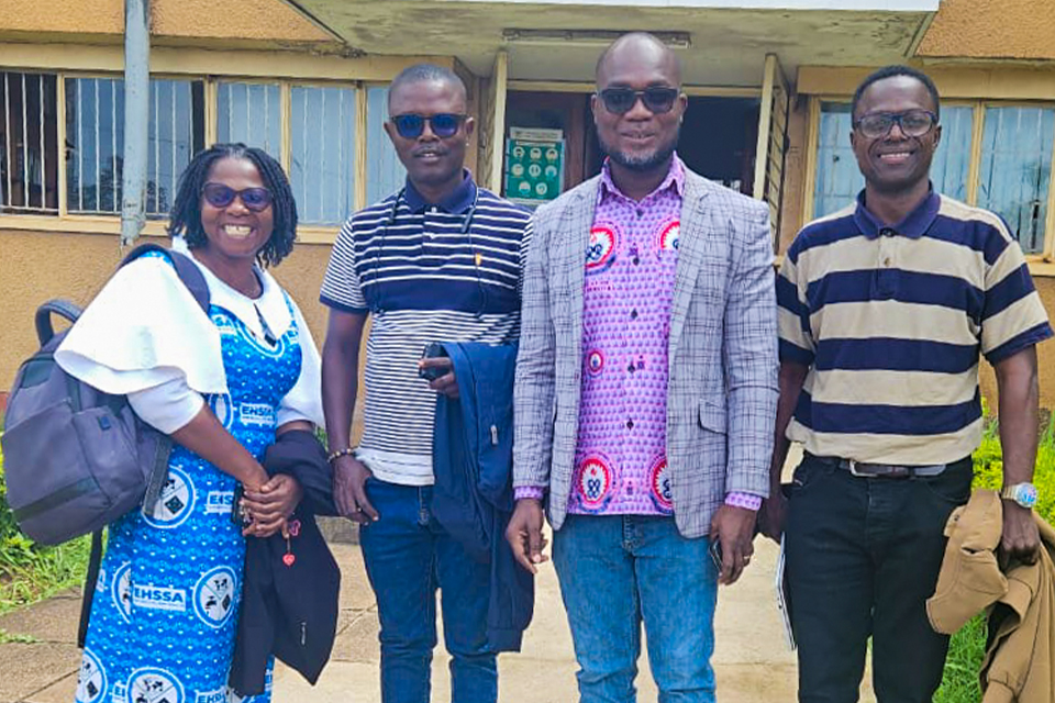 UEW delegation from L-R: Ms. Florence Esi Nyieku, Dr. Stephen Twumasi Annan, Prof. Benjamin Ghansah and Dr. Francis Adarkwah