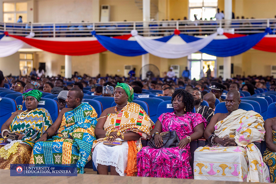 An aerial view of the attendees