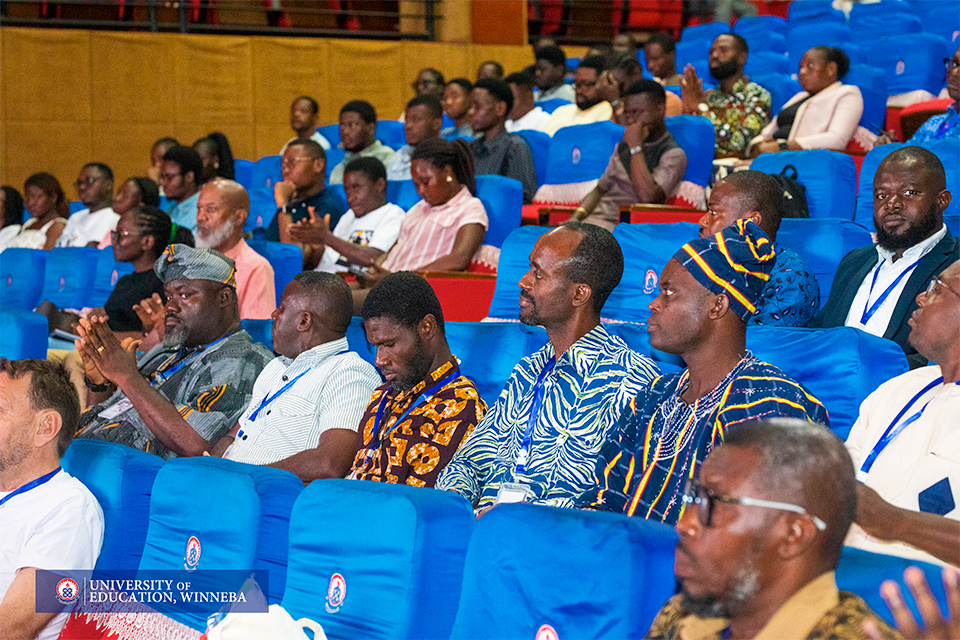 An aerial view of participants