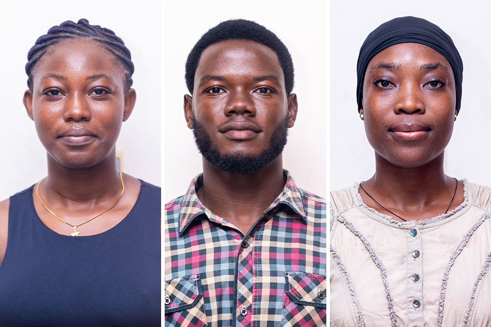 Beatrice Appiah, Inkoom Agyiri Charles and Flavia Mansa Ganyo