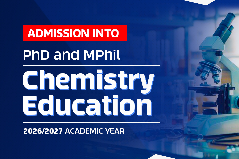 Admission into MPhil and PhD Chemistry Education 
