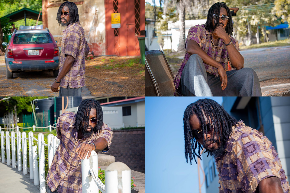 Mr. Dramani Abubakari showcasing his distinctive fashion poses