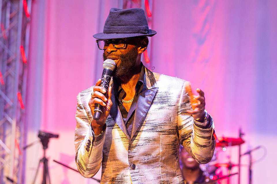 Pat Thomas performing at the SCA Theatre
