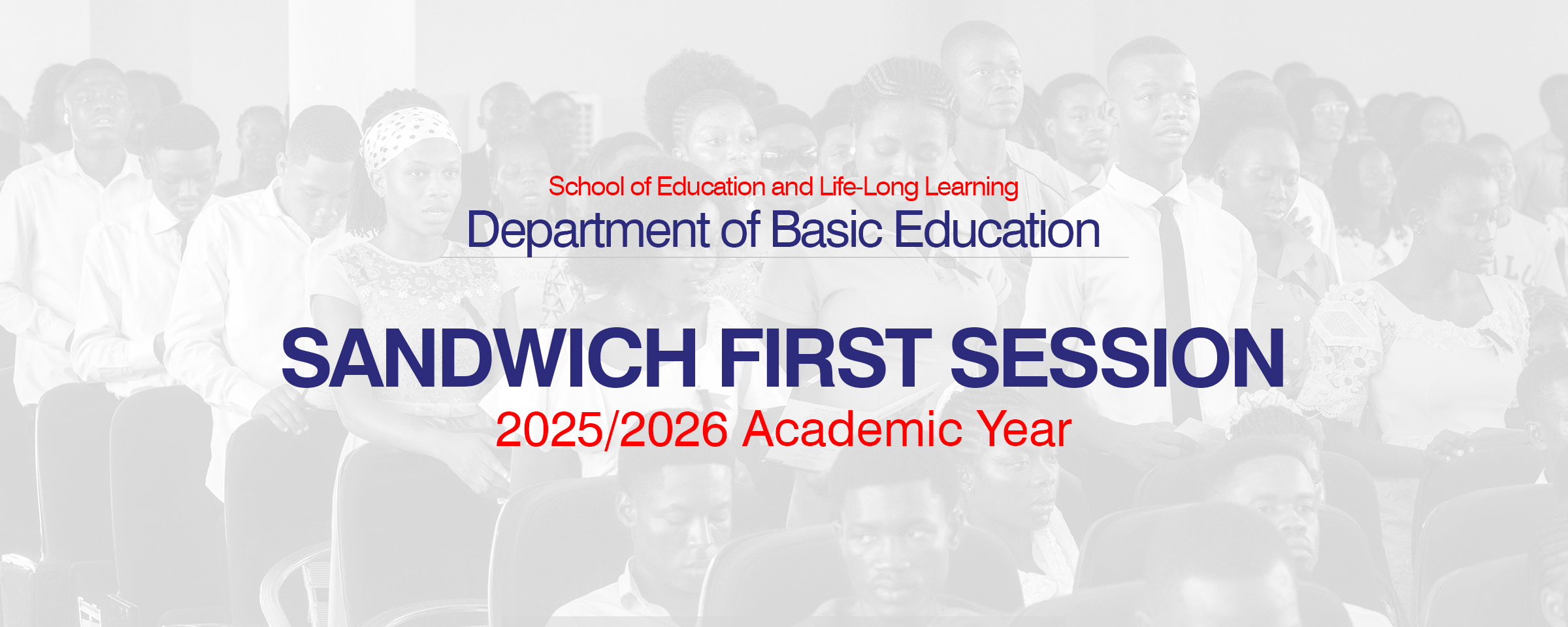 2025/2026 Sandwich First Session Schedule - Department of Basic Education, SELLL