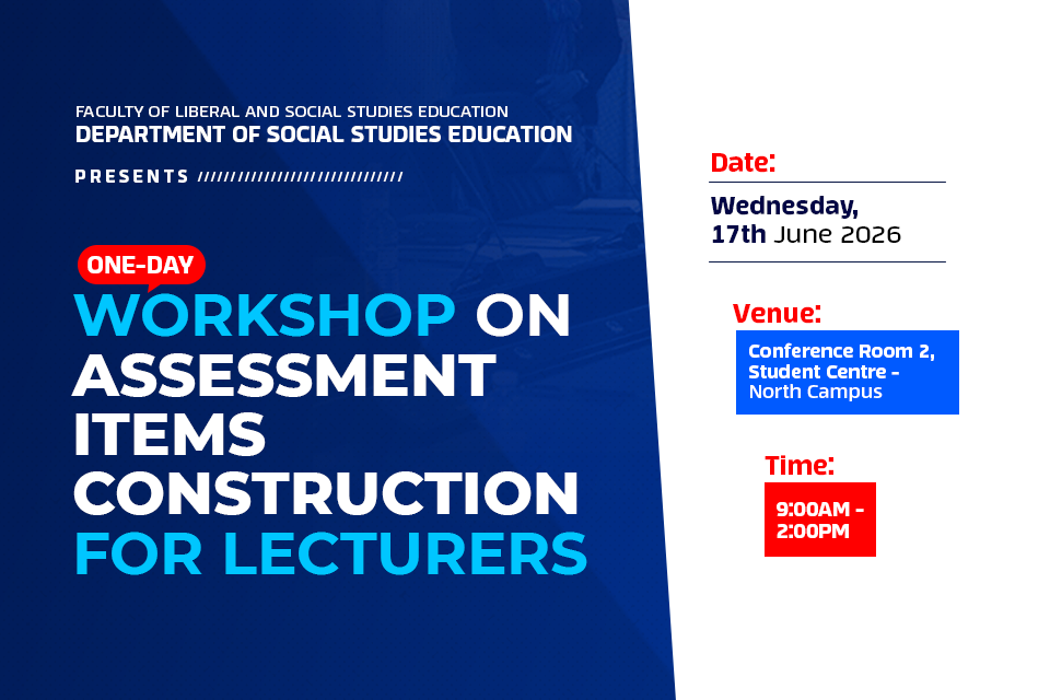 Workshop on Assessment  Item Construction