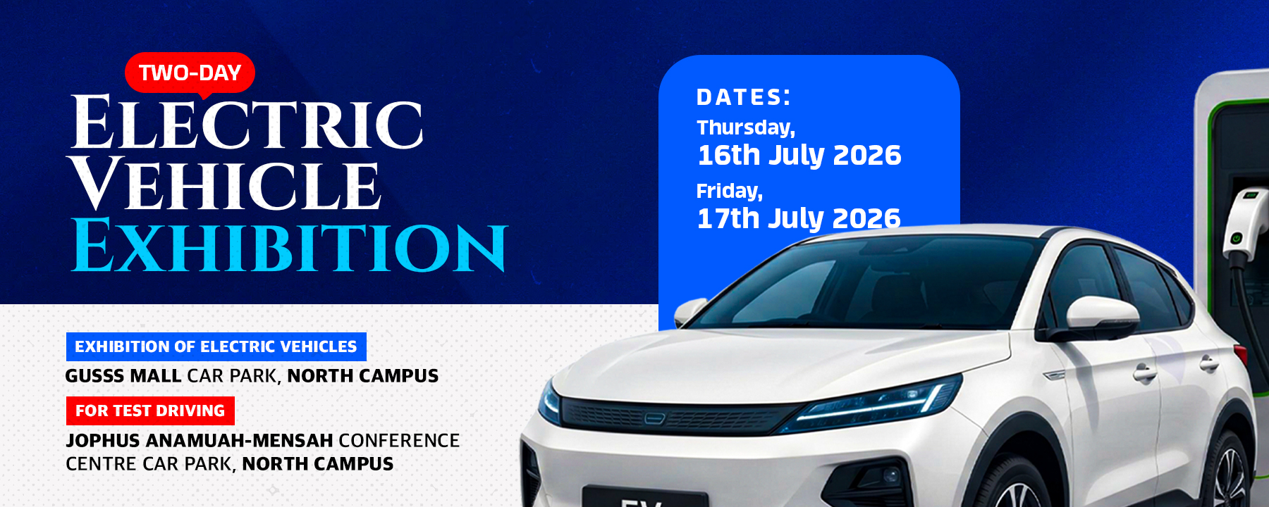 UEW to Host Two-Day Electric Vehicle Exhibition