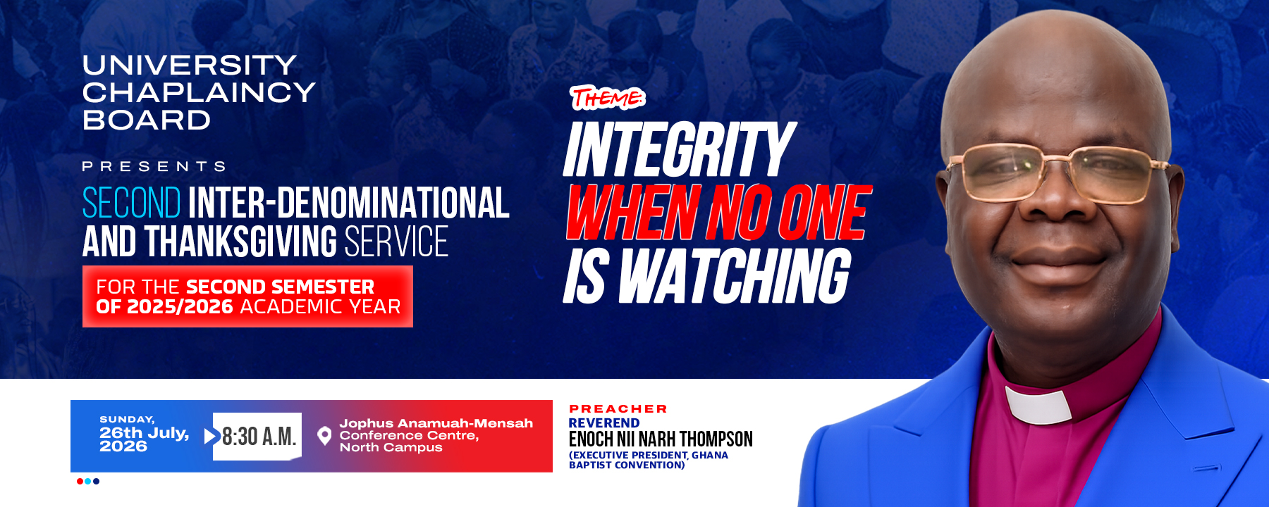 Second Inter-Denominational and Thanksgiving Service for the Second Semester of the 2025/2026 Academic Year