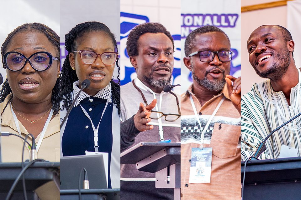 Facilitators from L-R: Prof. Patricia Mawusi Amos, Dr. Gifty Nana Yaa Rockson, Dr. Yaw Asamoah, Prof. Akwasi Kwarteng Amoako-Gyampah and Dr. Daniel Danso Essel