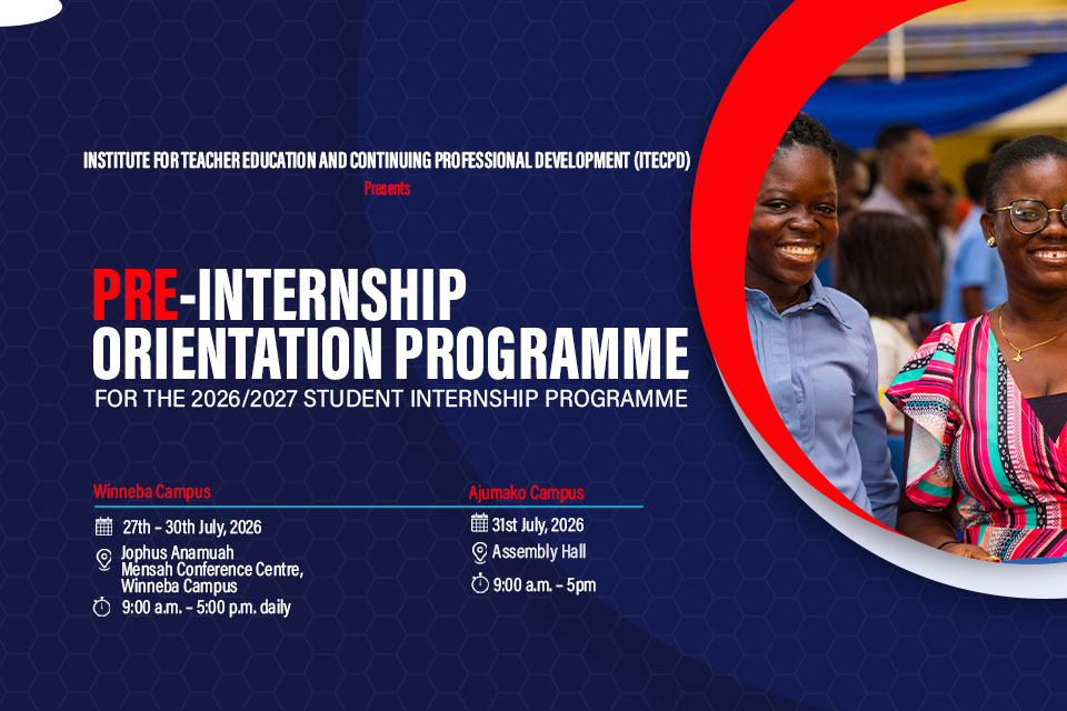 Pre-Internship Orientation Programme for Level 300 students