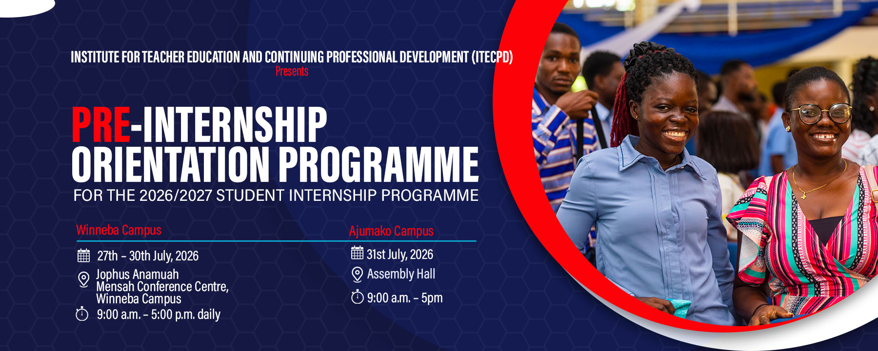 Pre-Internship Orientation Programme for Level 300 students