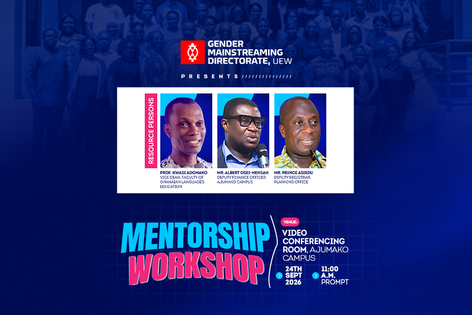 Mentorship Workshop by the directrate of gender mainstreaming