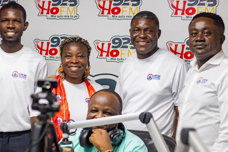 A photo at radio station 