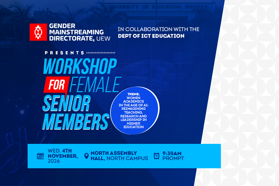Gender Mainstreaming Directorate to Hold Workshop for Female Senior Members on AI in Higher Education