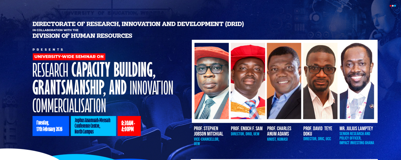 Seminar on Research Capacity Building, Grantsmanship, and Innovation Commercialisation