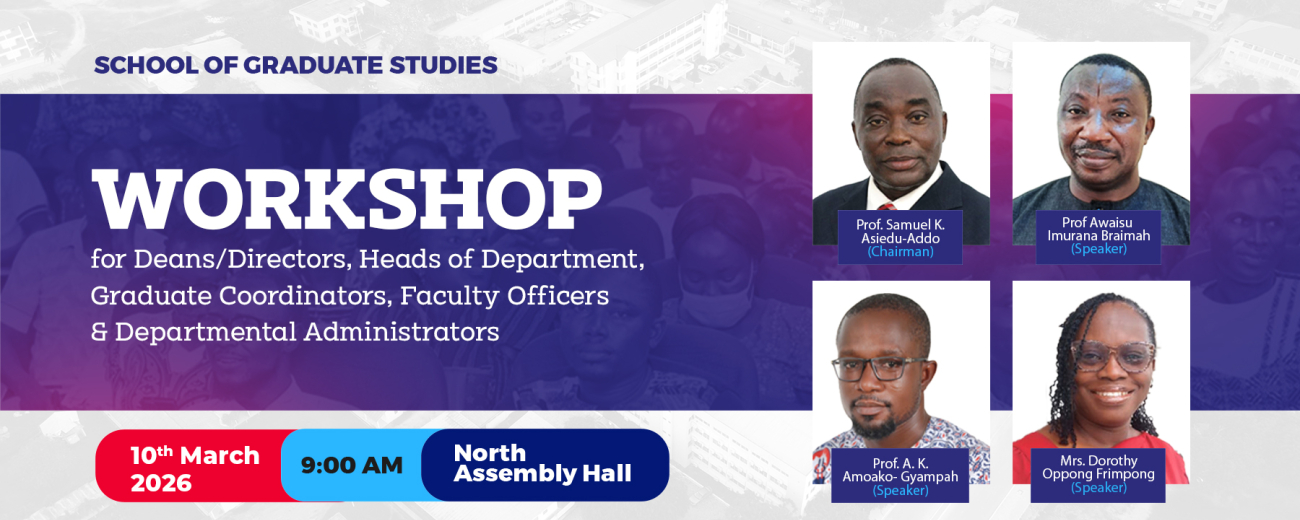 Banner: School of Graduate Studies Workshop