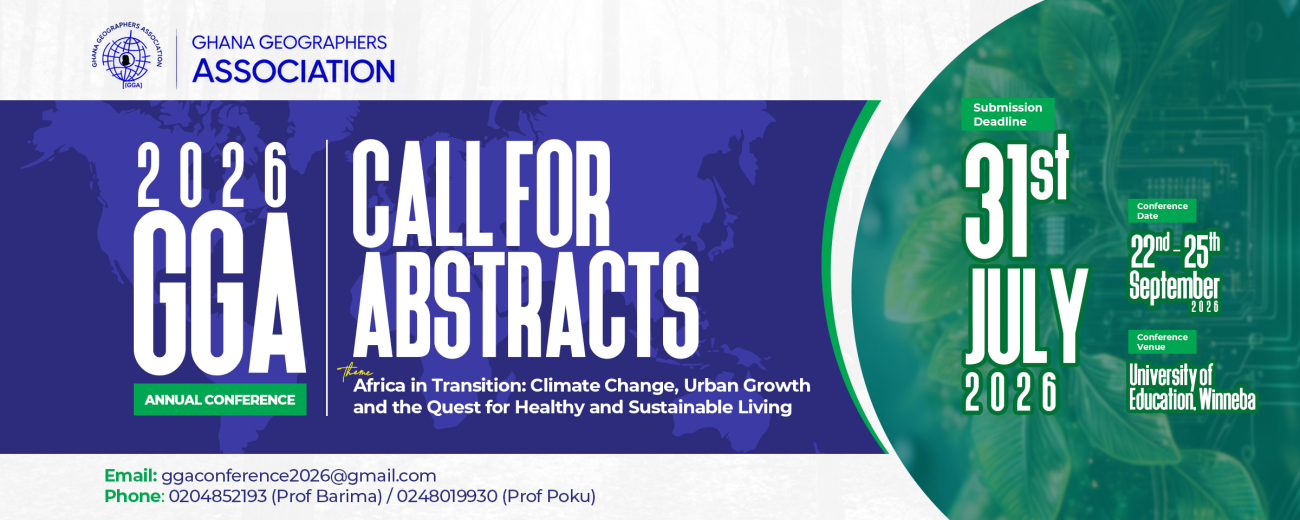 Call for Abstracts | Ghana Geographers Association