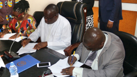 A picture during the signing MoU