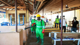 fumigation of COLTEK underway 