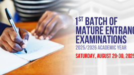 1st Batch of Mature Entrance Examinations | 2025/2026 Academic Year