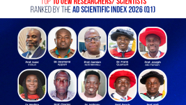 Top 10 UEW Researchers/Scientists Ranked by the AD Scientific Index 2026 (Q1)