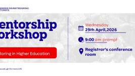 Gender Mainstreaming Directorate - Mentorship Programme