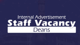 Internal Advertisement Staff Vacancy Deans