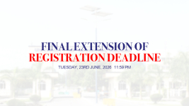 Final Extension of Registration Deadline