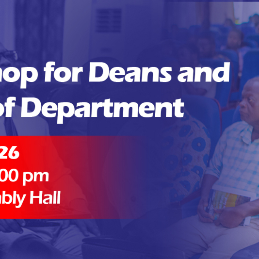 Workshop for Deans and Heads of Department