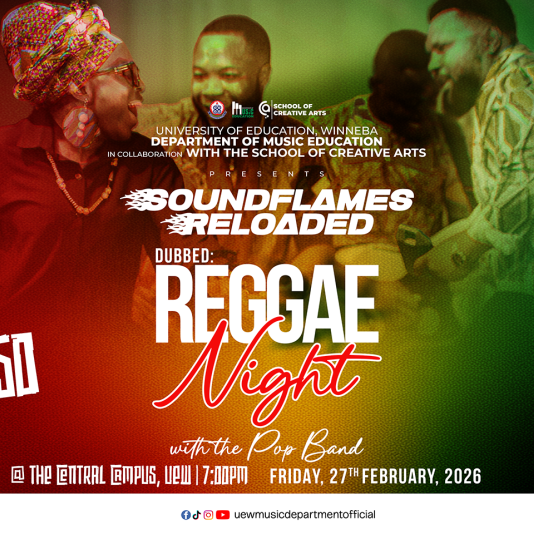 Soundflames Reloaded: Reggae Night Headlines UEW Concert Series