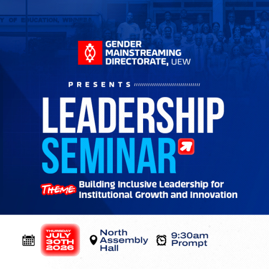 UEW Gender Mainstreaming Directorate to Hold Leadership Seminar