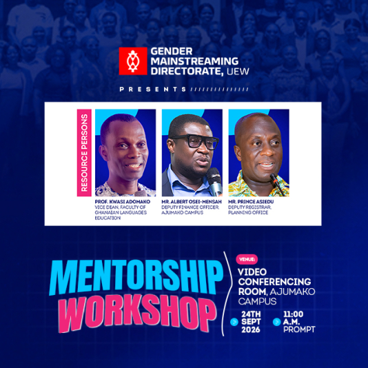 Mentorship Workshop by the directrate of gender mainstreaming
