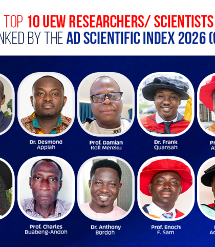 Top 10 UEW Researchers/Scientists Ranked by the AD Scientific Index 2026 (Q1)