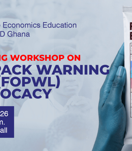 a student training workshop on Front-of-Pack Warning Labelling (FOPWL) Policy Advocacy