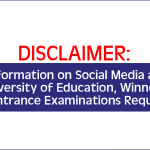 Misinformation on Social Media about University of Education, Winneba Mature Entrance Examinations Requirements