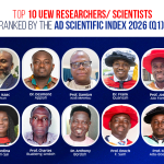 Top 10 UEW Researchers/Scientists Ranked by the AD Scientific Index 2026 (Q1)