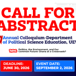 Call for Abstracts - 4th Annual Colloquium, Department of Political Science Education