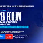 Invitation to Open Forum on Grant Application Opportunities