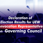 Declaration of Election Results for UEW Convocation Representatives on Governing Council